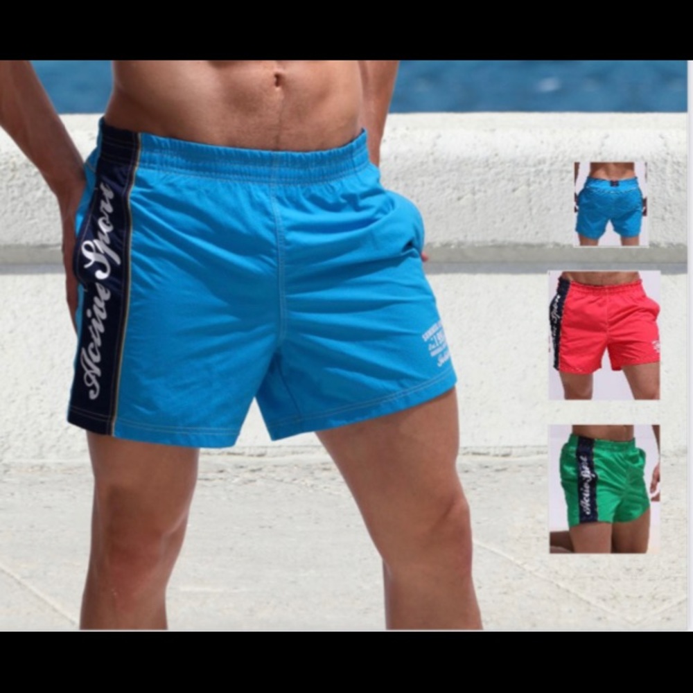 Men swim